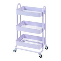 SERVIERWAGEN Pyhäntä - Lila, Metall (46/78.5/35cm) - [en.casa]