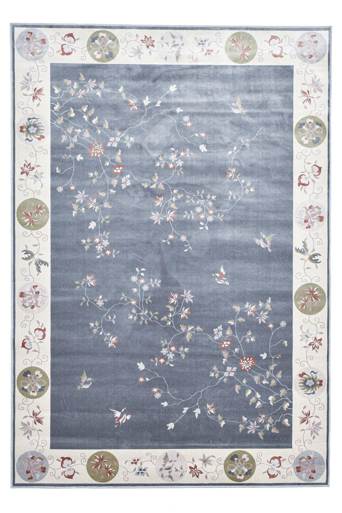 FLACHWEBETEPPICH Cherina 200x290 cm - Grau, Textil (200/290cm) - Gino Falcone
