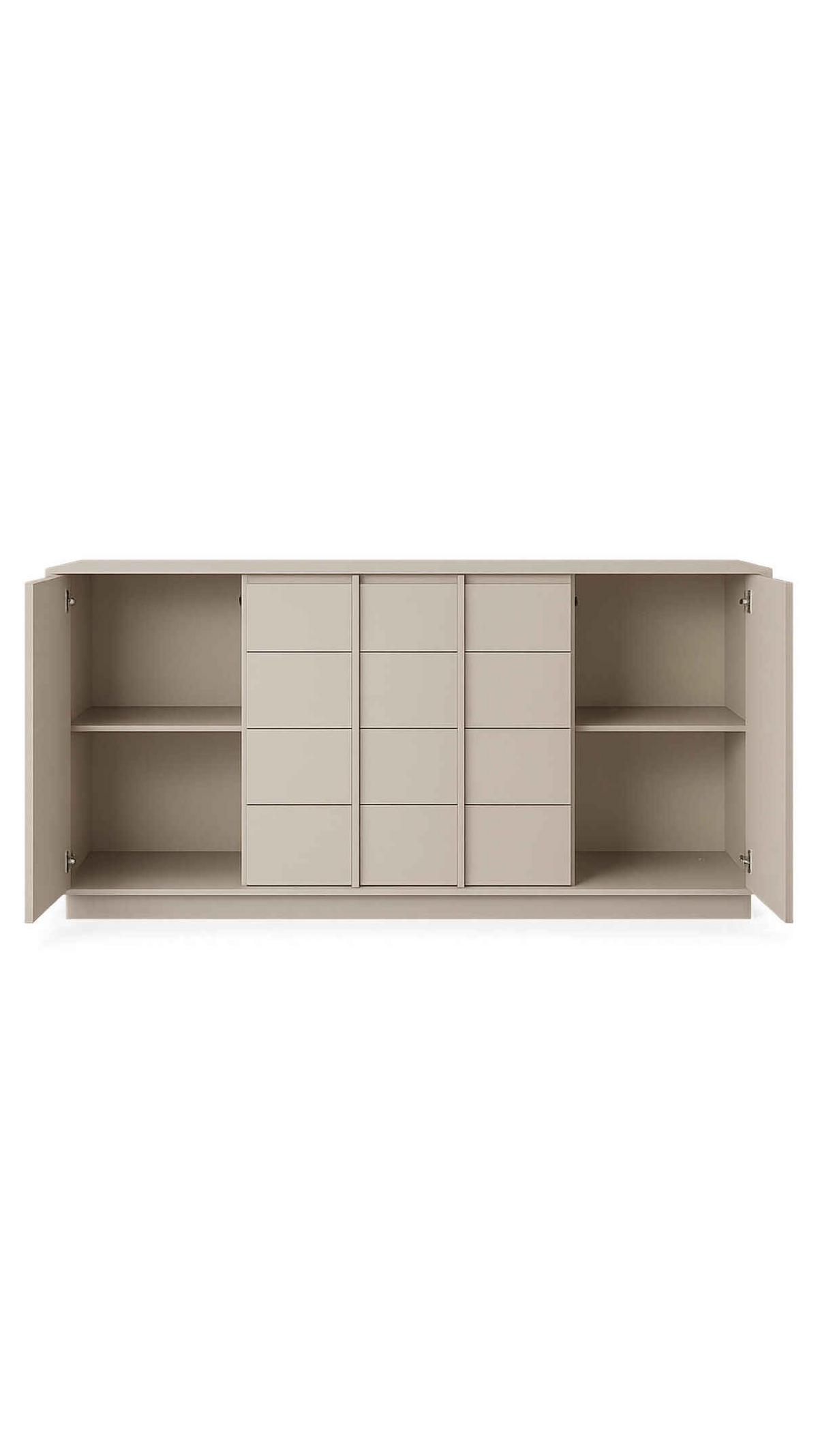 KOMMODE PIANO 160/97,5/41cm mit 4 Schubladen 2 Türen Kaschmir - Kaschmir, Holzwerkstoff (160/97.5/41cm) - MASSENO