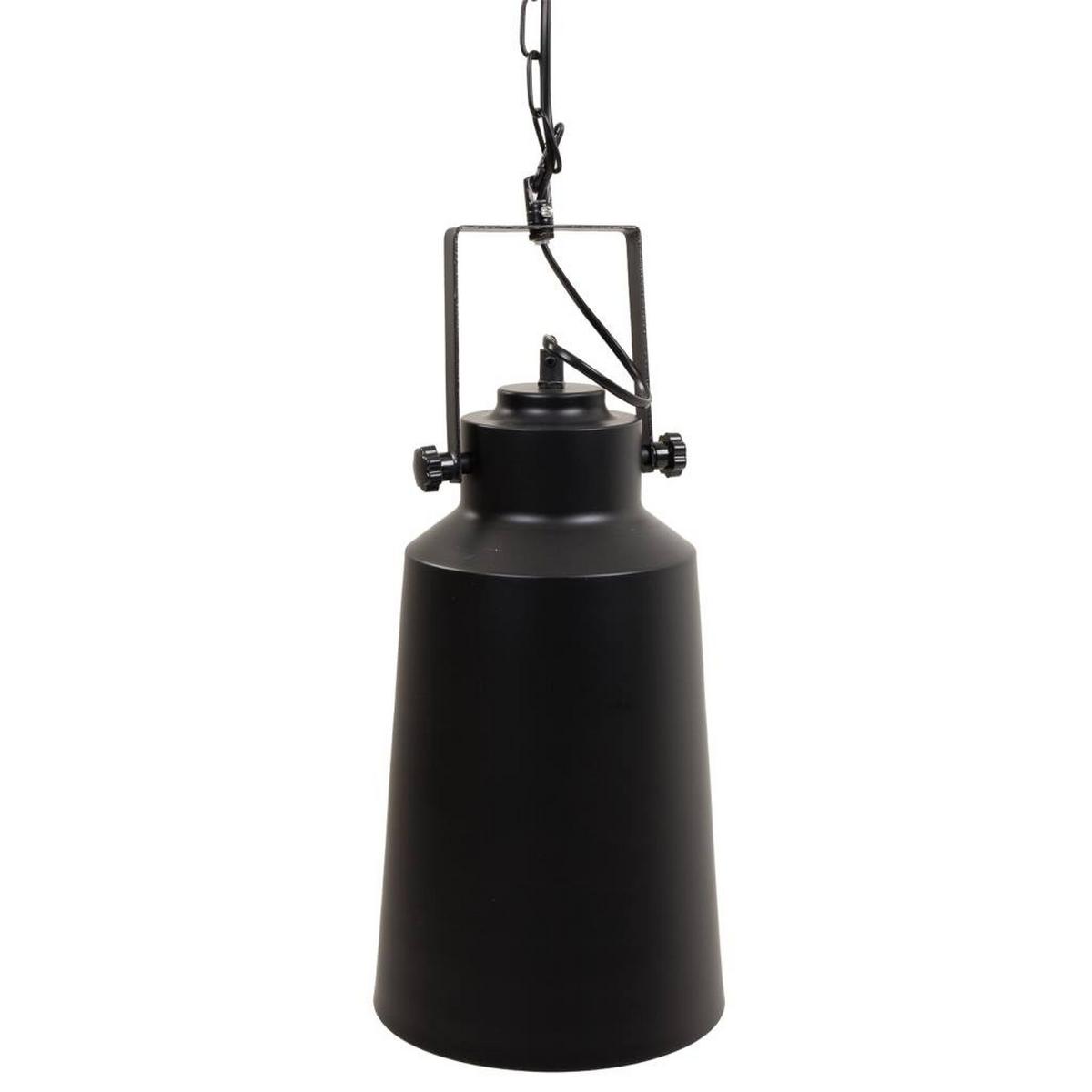 LAMPE aus Metall, schwarz, 20x34cm - Schwarz, Metall (19.5/19.5/34cm) - Wanderlust