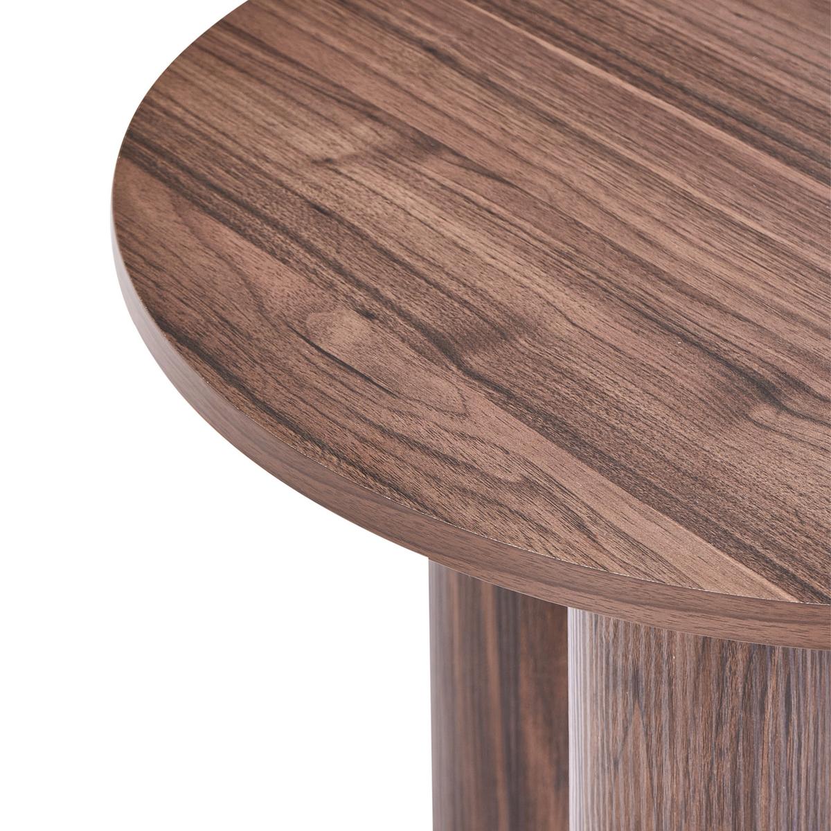 COUCHTISCH Dunkelbraun Senoia - Dunkelbraun/Braun, Holzwerkstoff (60/60/46cm) - Beliani