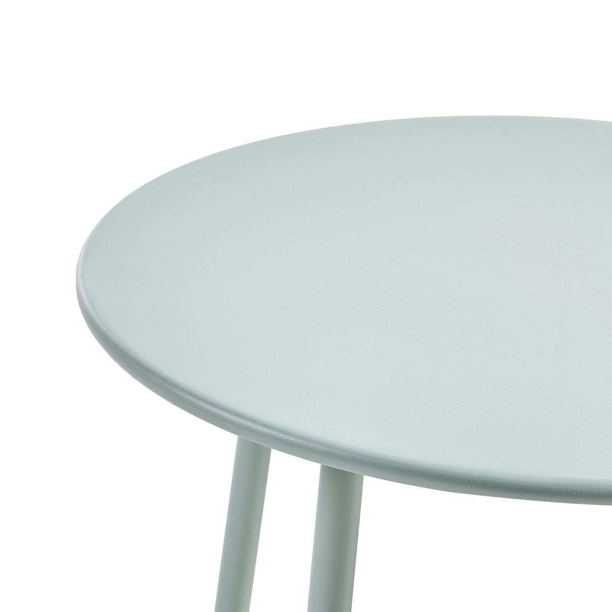 LOUNGE-SET mit Tisch 2-Sitzer Metall Mintgrün Pasto - Beige/Grün, Metall - Beliani