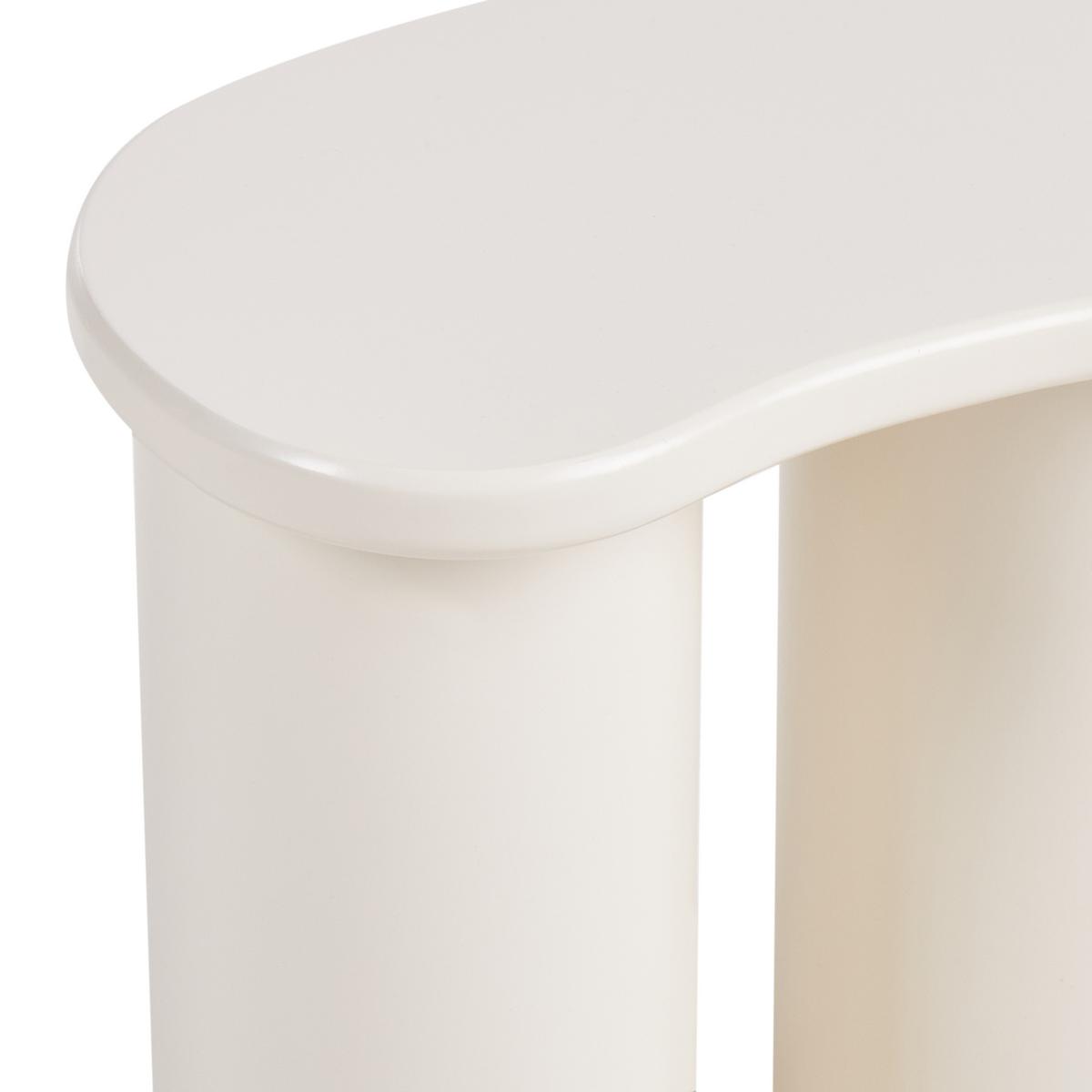 BEISTELLTISCH Weiß Inglis - Weiß, Holzwerkstoff (25/41/40cm) - Beliani