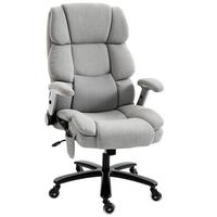 BÜROSTUHL Schneeflanell Hellgrau - Hellgrau, Textil (70/122/82cm) - HOMCOM