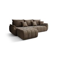 ECKSOFA Louise - Braun, Holzwerkstoff/Textil (185/280cm) - Fun Möbel