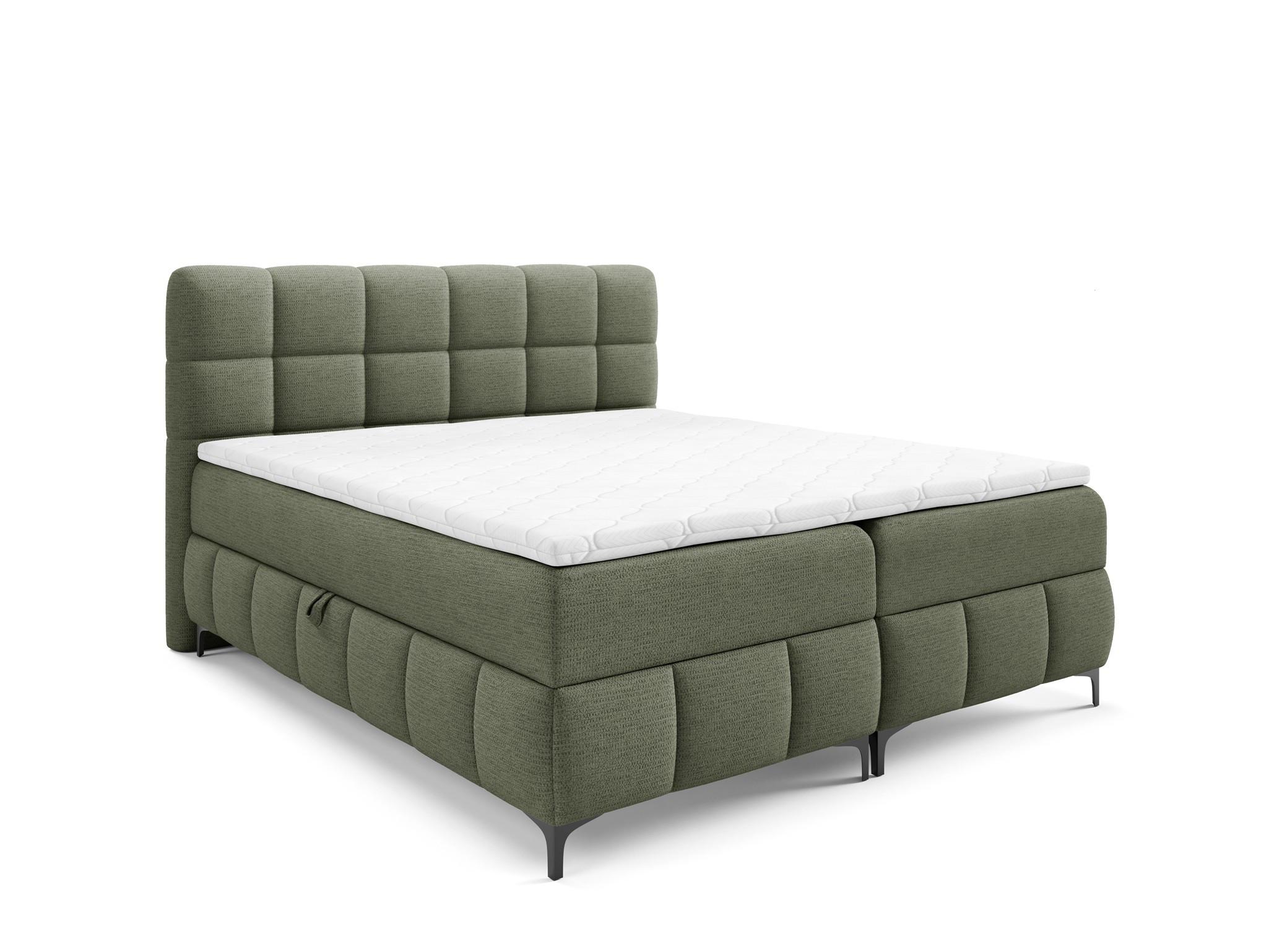 BOXBETT Sophie In Aragon - Grün, Holzwerkstoff/Textil (100/200cm) - Fun Möbel