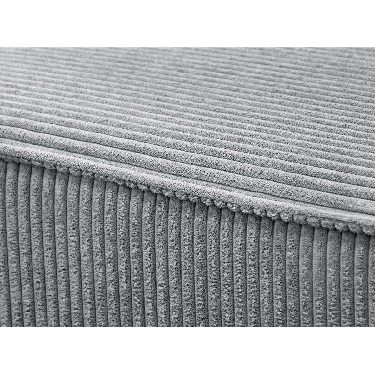 ECKSCHLAFSOFA Primo L hellgrau - Hellgrau/Schwarz, Textil (290/185cm) - Beautysofa
