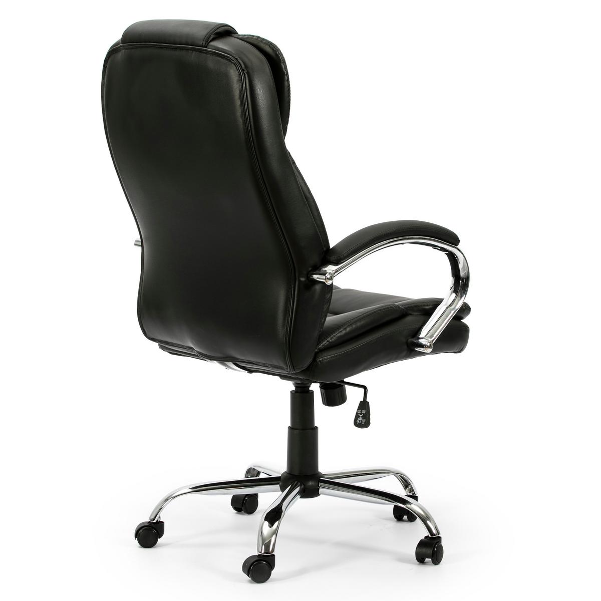 DREHSTUHL Nixon Schwarze Farbe - Schwarz, Fell (77/114/65cm) - VS Venta-stock