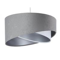 HÄNGELEUCHTE Grau 50/23 cm - Weiß/Grau, Kunststoff (50/1.3/23cm) - ONZENO
