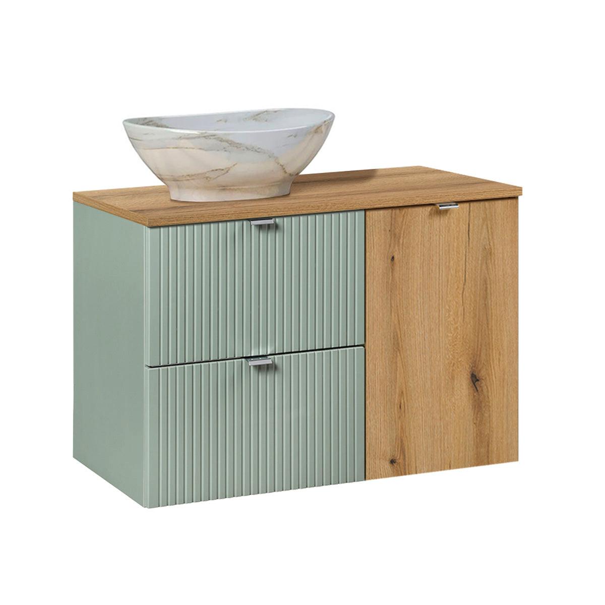 WASCHTISCH 90.4cm Jade Grün - Grün, Holzwerkstoff (90.4/59.5/40cm) - Petits-meubles