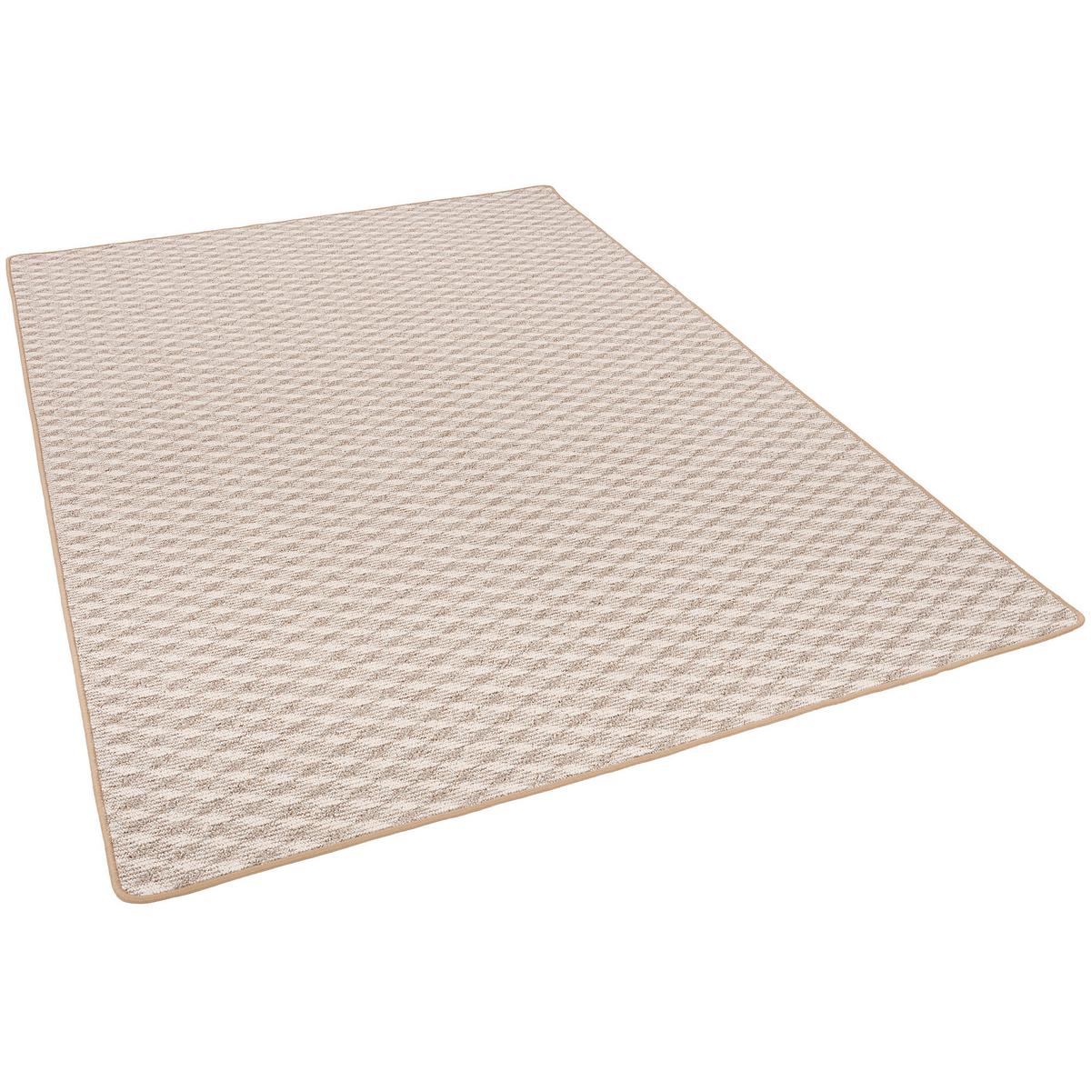 SCHLINGEN TEPPICH MODERN DIAMOND - Sandfarben, Textil (100/100cm) - Snapstyle