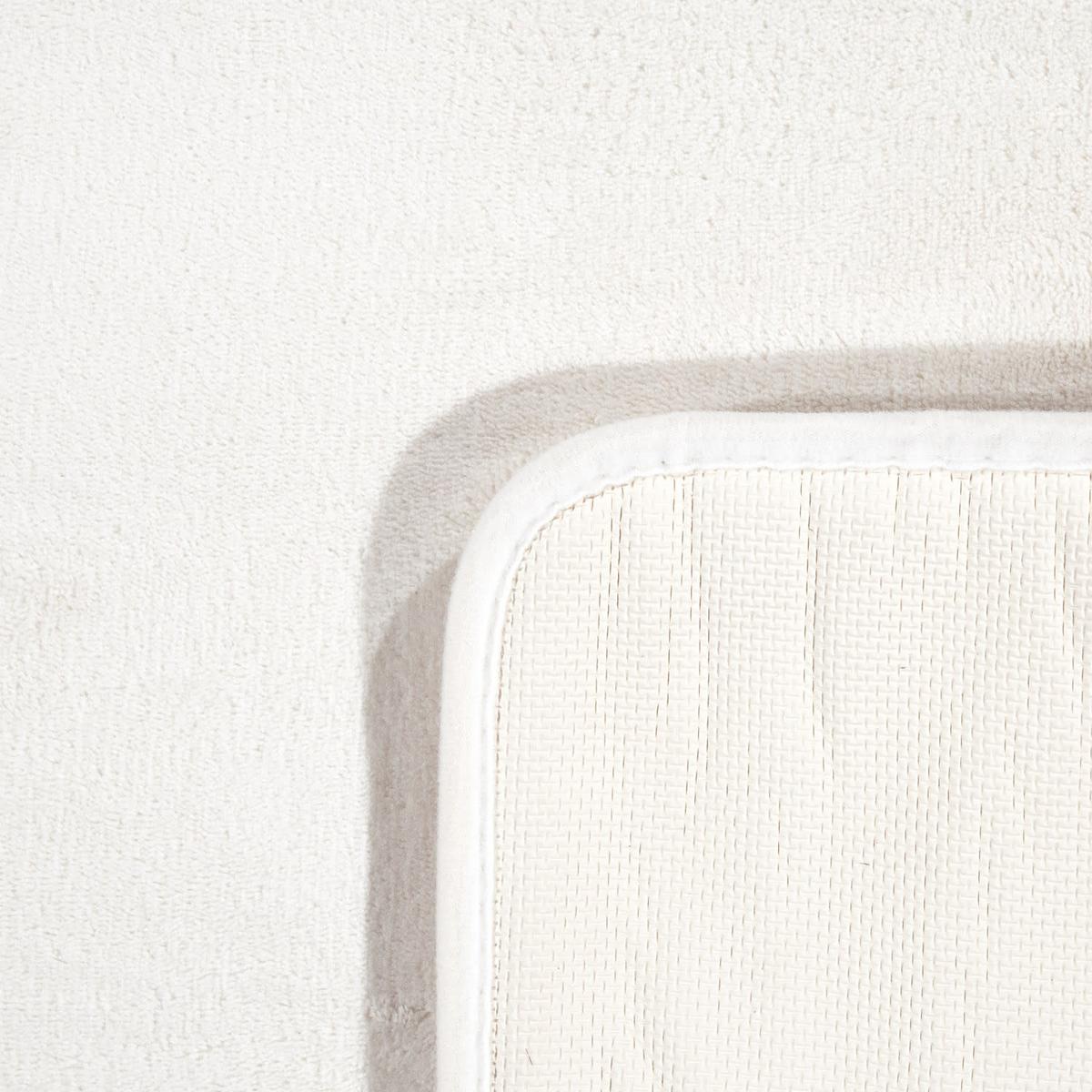FLACHWEBTEPPICH Waschbar handgewebt, einfarbig, Creme, 50 x 80 cm - Creme, Textil (80/50cm) - KADIMA DESIGN