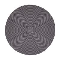 TEPPICH Spirale geflochten rund 120 cm - Schwarz, Textil (120/120cm) - Homescapes