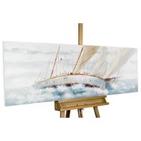ÖLGEMÄLDE 150/50 cm - Weiß, Holz/Textil (150/50cm) - KUNSTLOFT