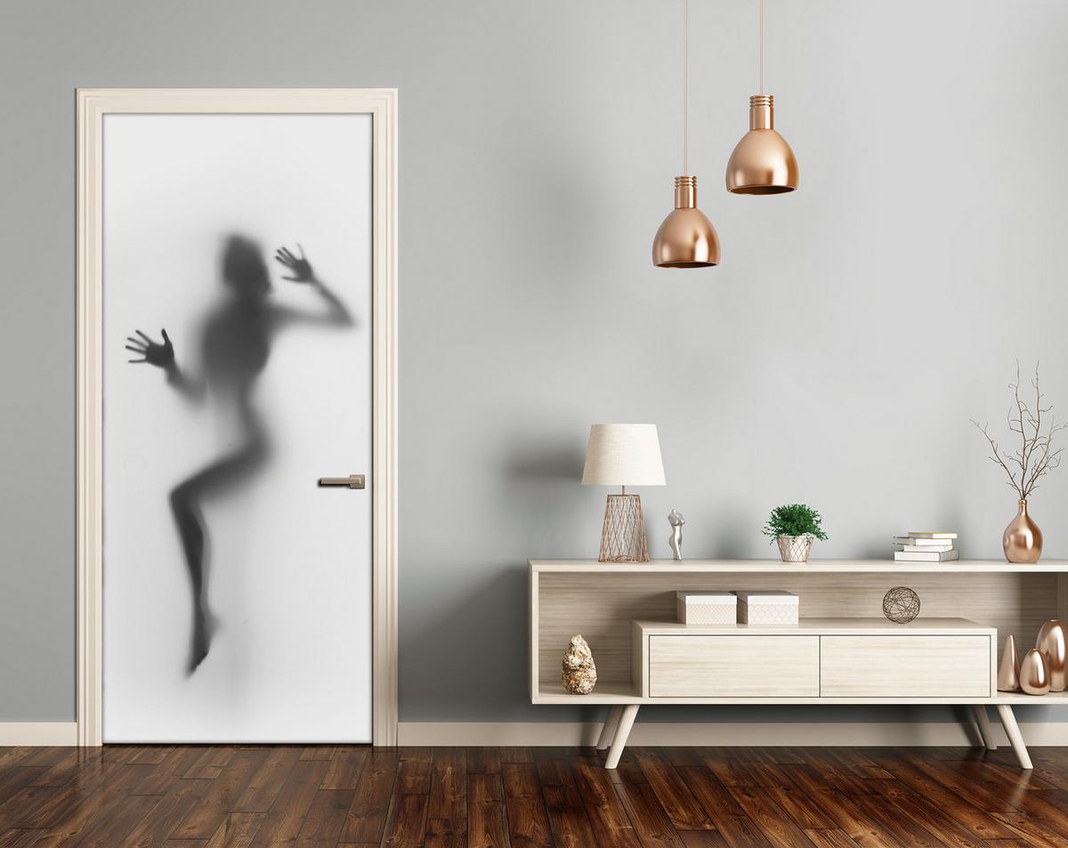 TÜRAUFKLEBER 75x205 cm Dekorativ für Türen - Anthrazit, Kunststoff (75/205/0.01cm) - TULUP