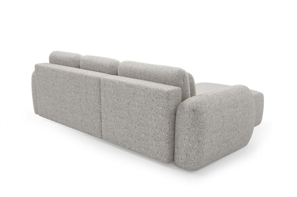 ECKSOFA Gaston Mit Schlaffunktion - Beige, Holzwerkstoff/Textil (304/190cm) - Fun Möbel