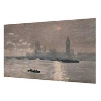 FOTOTAPETE 416x254 cm - Nachtpanorama - Grau, Textil (416/254cm) - Wallfluent