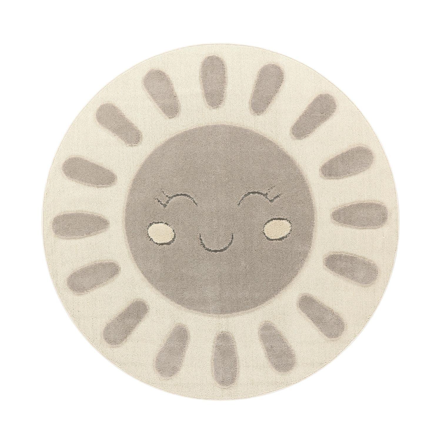 KINDERTEPPICH Creme Ø 120 cm - Creme, Kunststoff (120/120cm) - TT Home