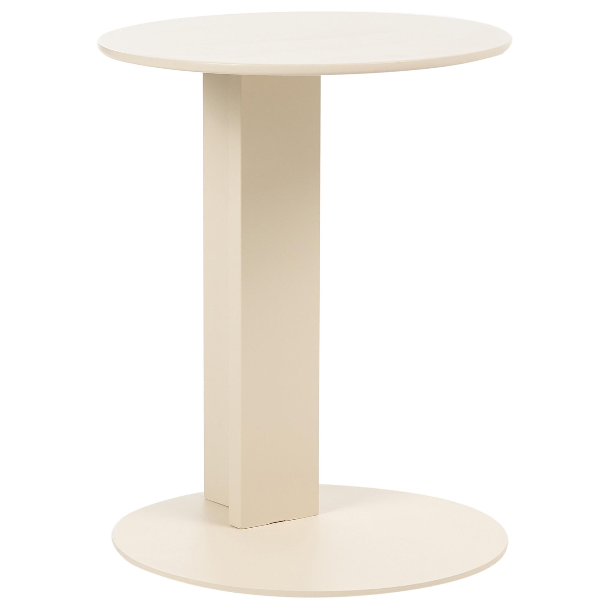 OUTDOOR-BEISTELLTISCH 40/40/Metall Beige Vanzago - Beige, Metall (40/40/51cm) - Beliani