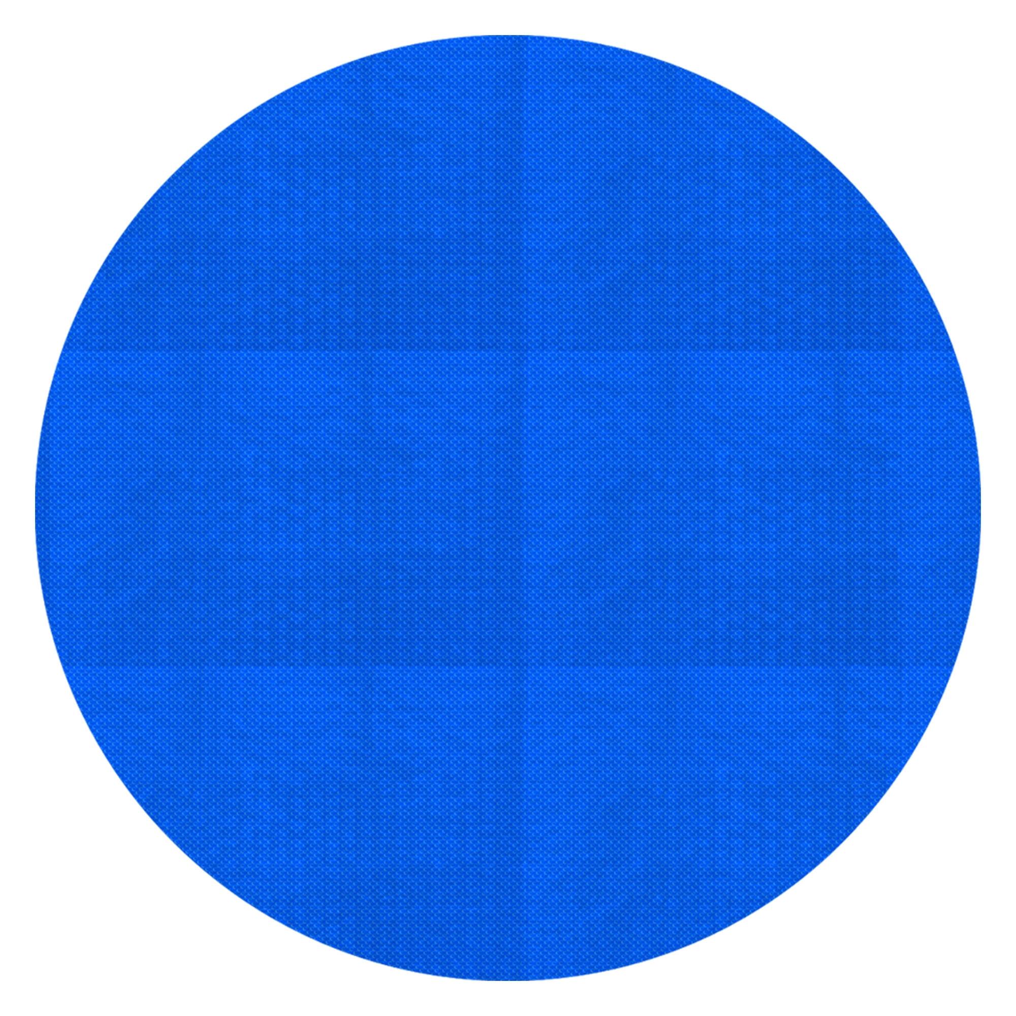 POOL SOLARFOLIE rund Ø 500 cm Blau 400µm aus PE-Luftpolster - Blau, Kunststoff (500/500cm) - ECD-Germany