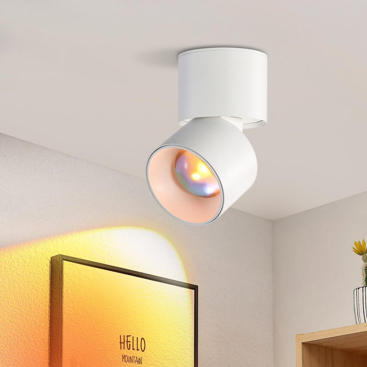 LED-DECKENLEUCHTE Lisa 10/7/10 cm - Weiß, Metall (10/7/10cm) - Nettlife