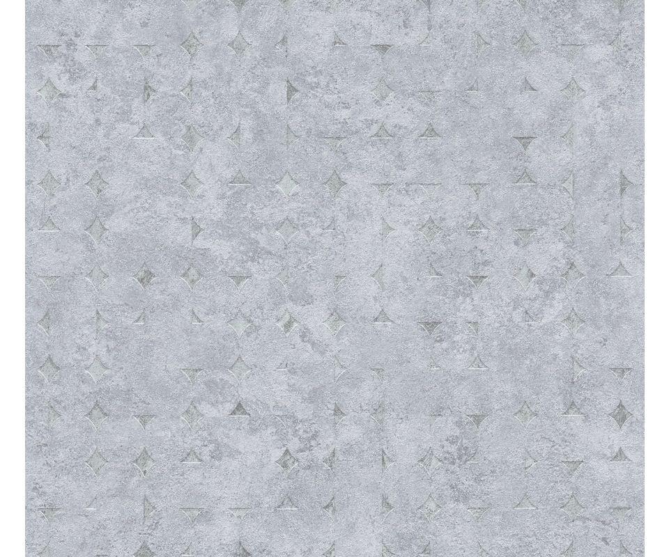 VLIESTAPETE Grau 53/1005 cm - Silberfarben, Textil (53/1cm) - KUNSTLOFT