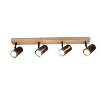 DECKENSTRAHLER Adenau 4-flammig 60/6/16.5 cm - Schwarz, Metall (60/6/16.5cm) - Nettlife