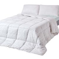 WINTERDECKE 155/220 cm, Seidenmischung - Weiß, Textil (155/220cm) - Homescapes
