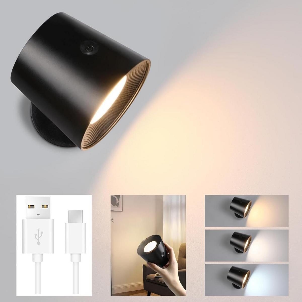 LED WANDLEUCHTE Emma - Schwarz, Kunststoff (9/8/11cm) - Nettlife