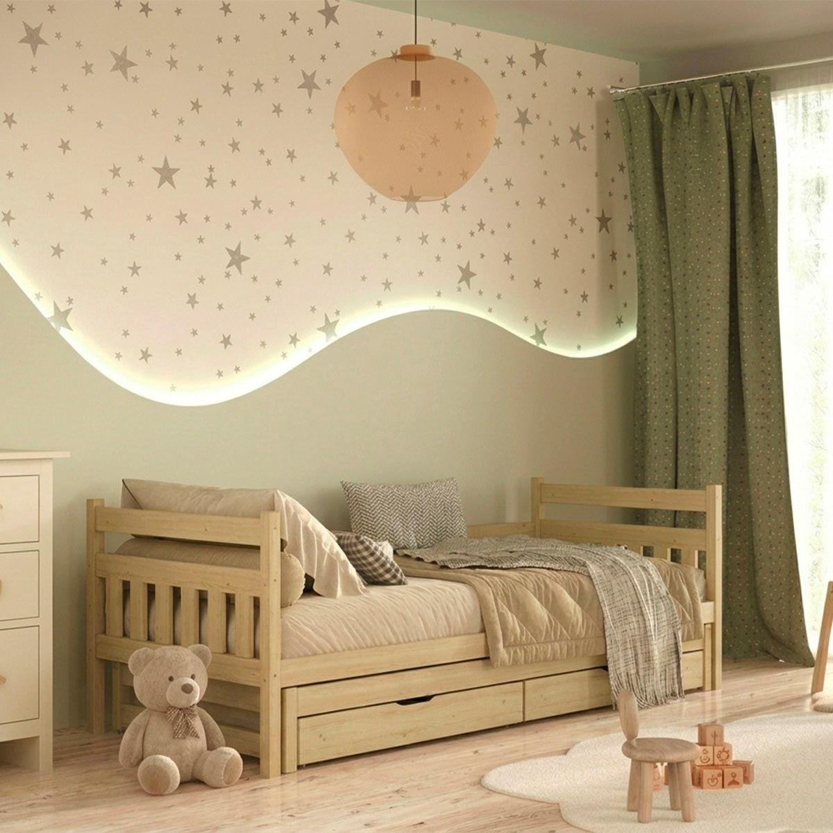 BETT 90/200 David Holz - Braun, Holz (90/200cm) - Petits-meubles