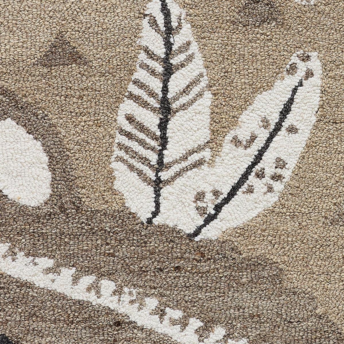 HANDTUFTTEPPICH Natur Kids - Kinderteppich mit Alpaca Design 140 x 200 cm - Sandfarben, Textil (140/200cm) - Natur Pur