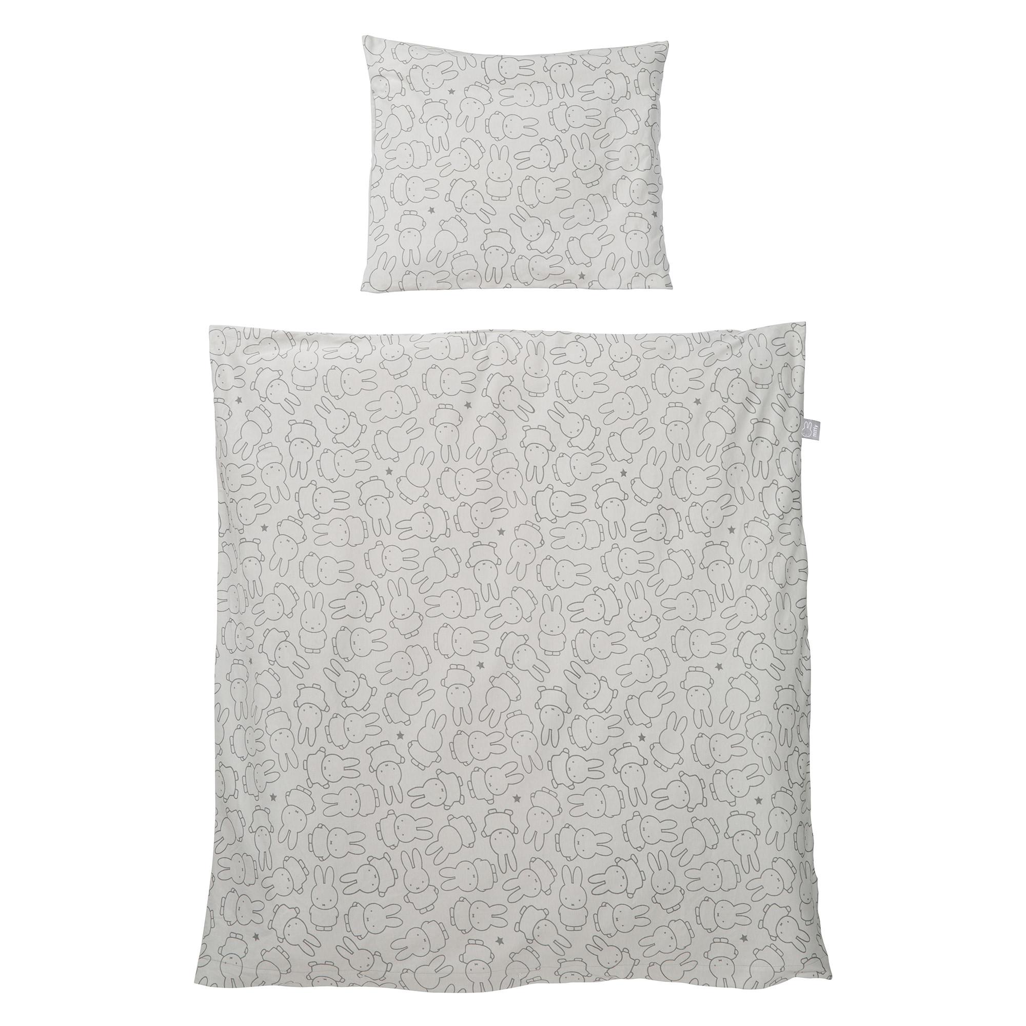 BABYBETTWÄSCHE miffy® 80 x 80 cm - Grau, Textil (80/80cm) - Roba