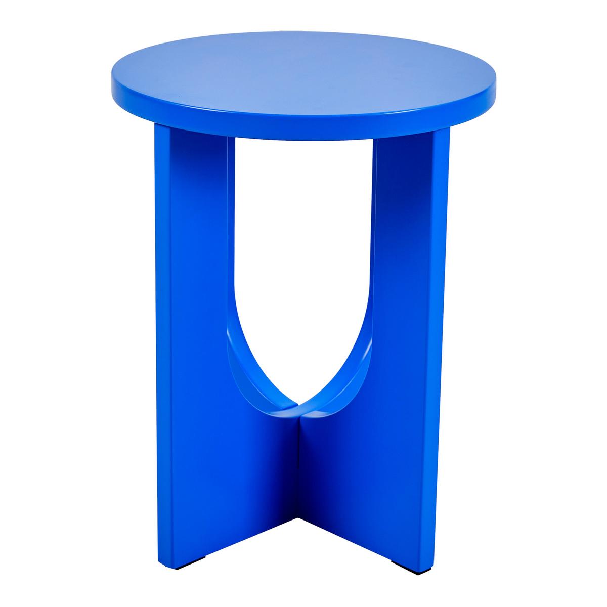 BEISTELLTISCH Kysdajore - Blau, Holzwerkstoff (40/40/50cm) - [en.casa]
