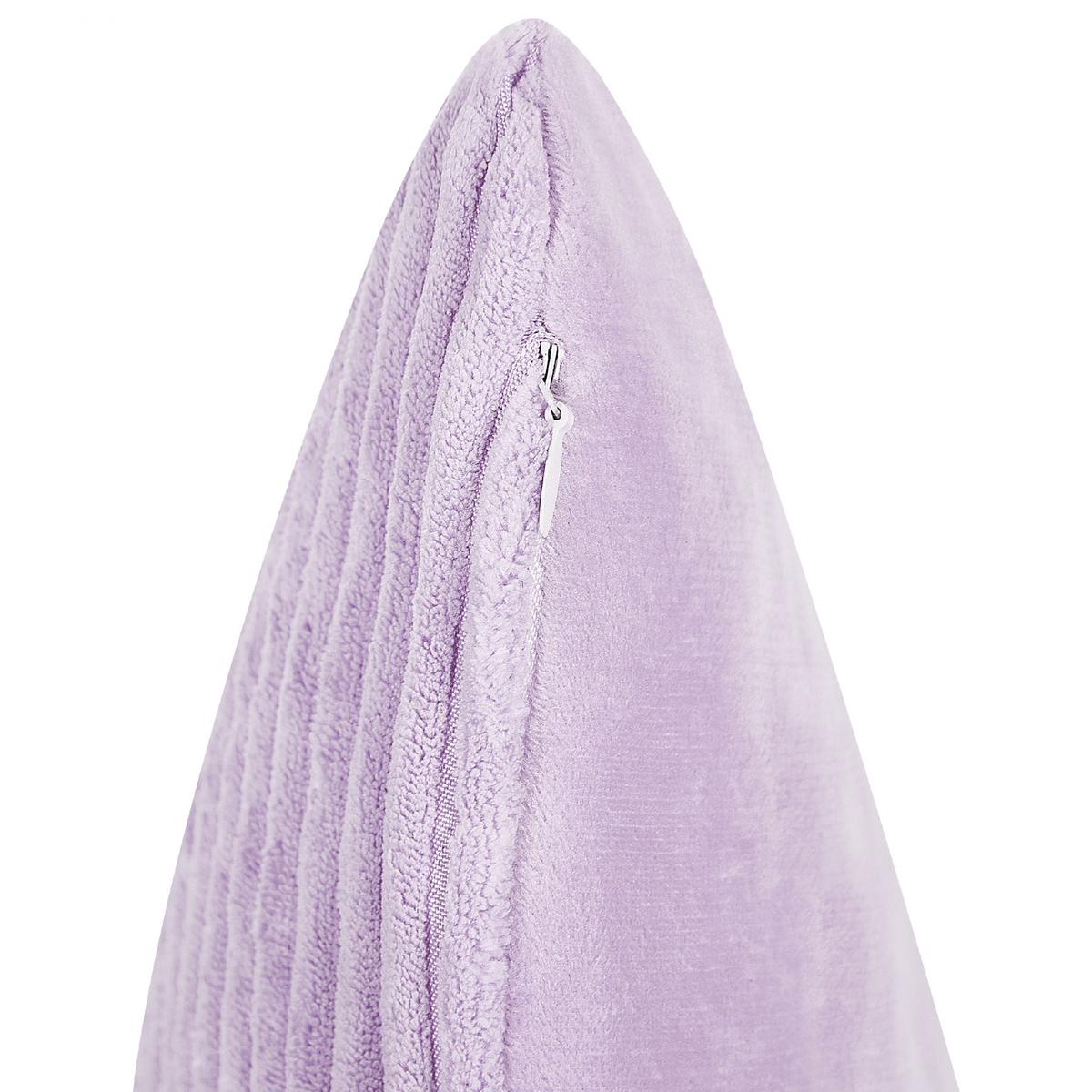 DEKOKISSEN CORD 2er-Set Violett 43/43 cm Millet - Violett, Textil (43/43cm) - Beliani