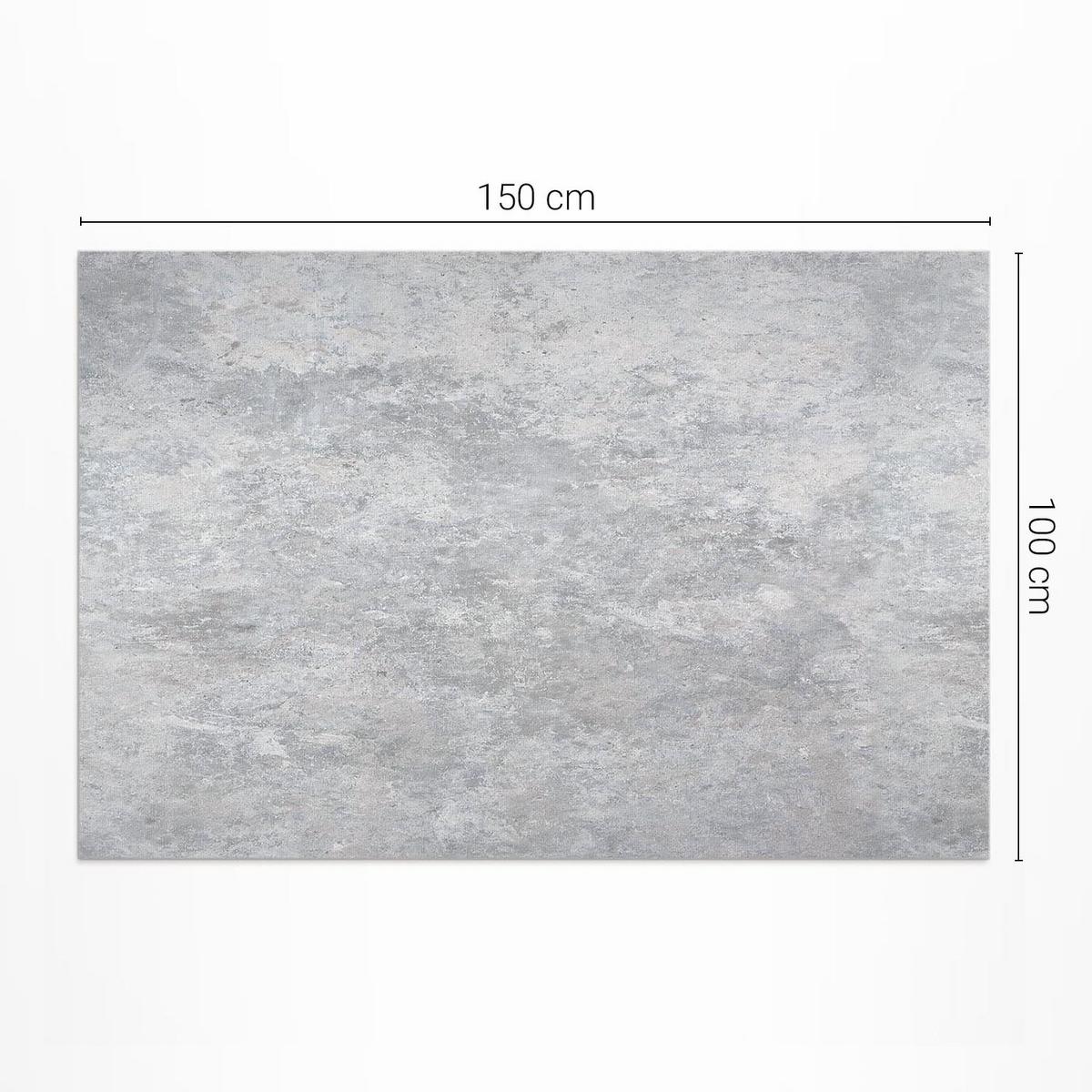 TEPPICH 100x150 cm Betonwand Steinstruktur - Graphitfarben, Kunststoff (100/150cm) - Wallfluent