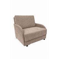 BETTSOFA TIGO Braun Velours-Stoff mit Schlaffunktion - Braun, Textil (105/88/90cm) - MASSENO