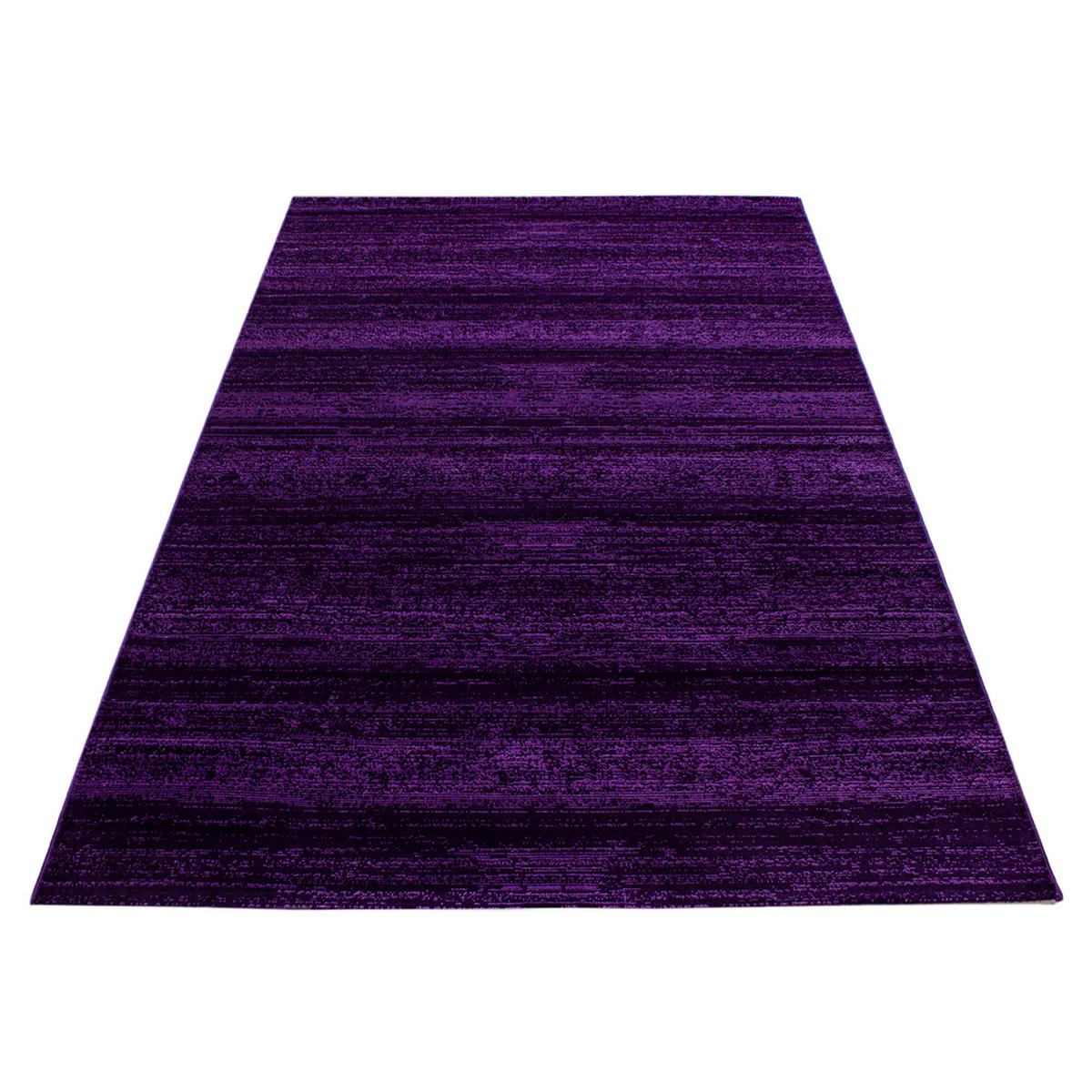 KURZFLORTEPPICH INN, einfarbig, Violett, 200 x 290 cm - Lila, Textil (290/200cm) - KADIMA DESIGN