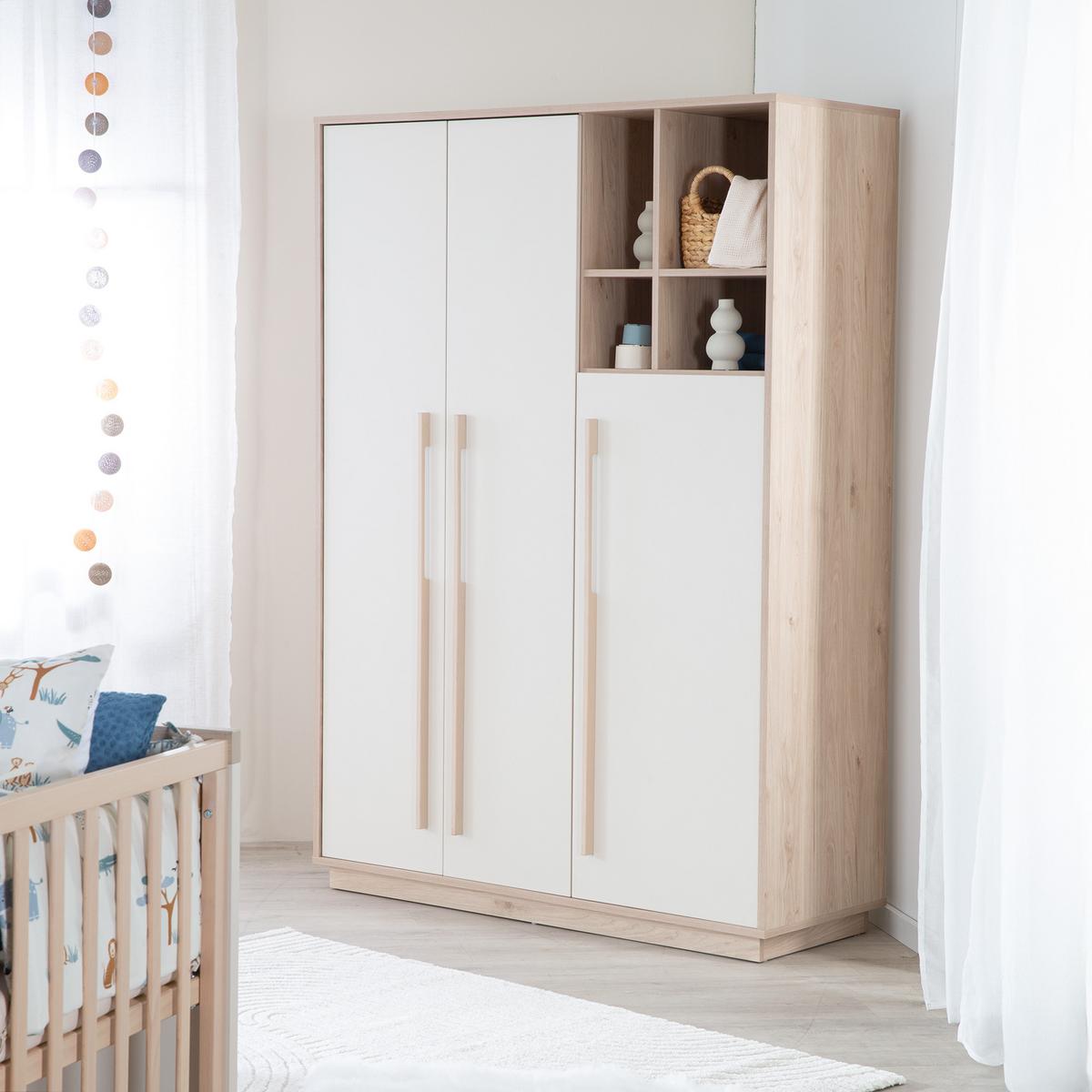 BABYZIMMER Elva 3-teilig - Creme, Holz (1/1/1cm) - Roba