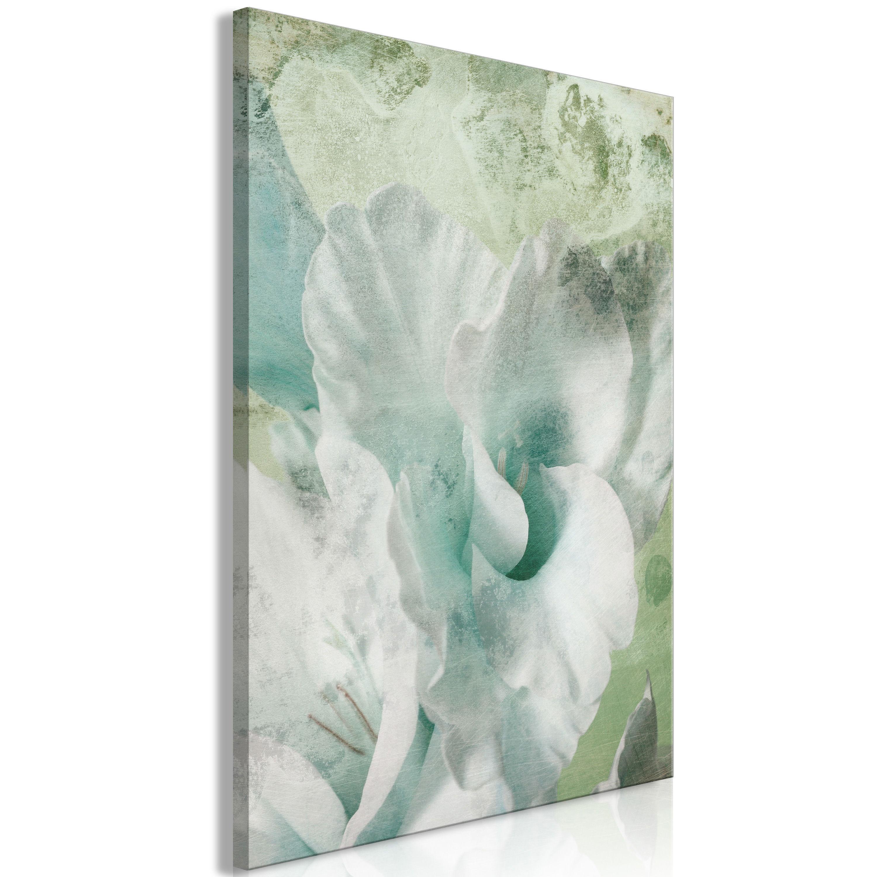 KUNSTDRUCK Grün 80/120 cm - Grau/Grün, Textil (80/120cm) - KUNSTLOFT