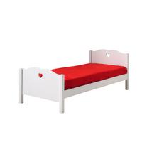 EINZELBETT Kamila 211x80x96 aus MDF in Weiß - Beige, Holzwerkstoff (90/200cm) - 58aufmkessel