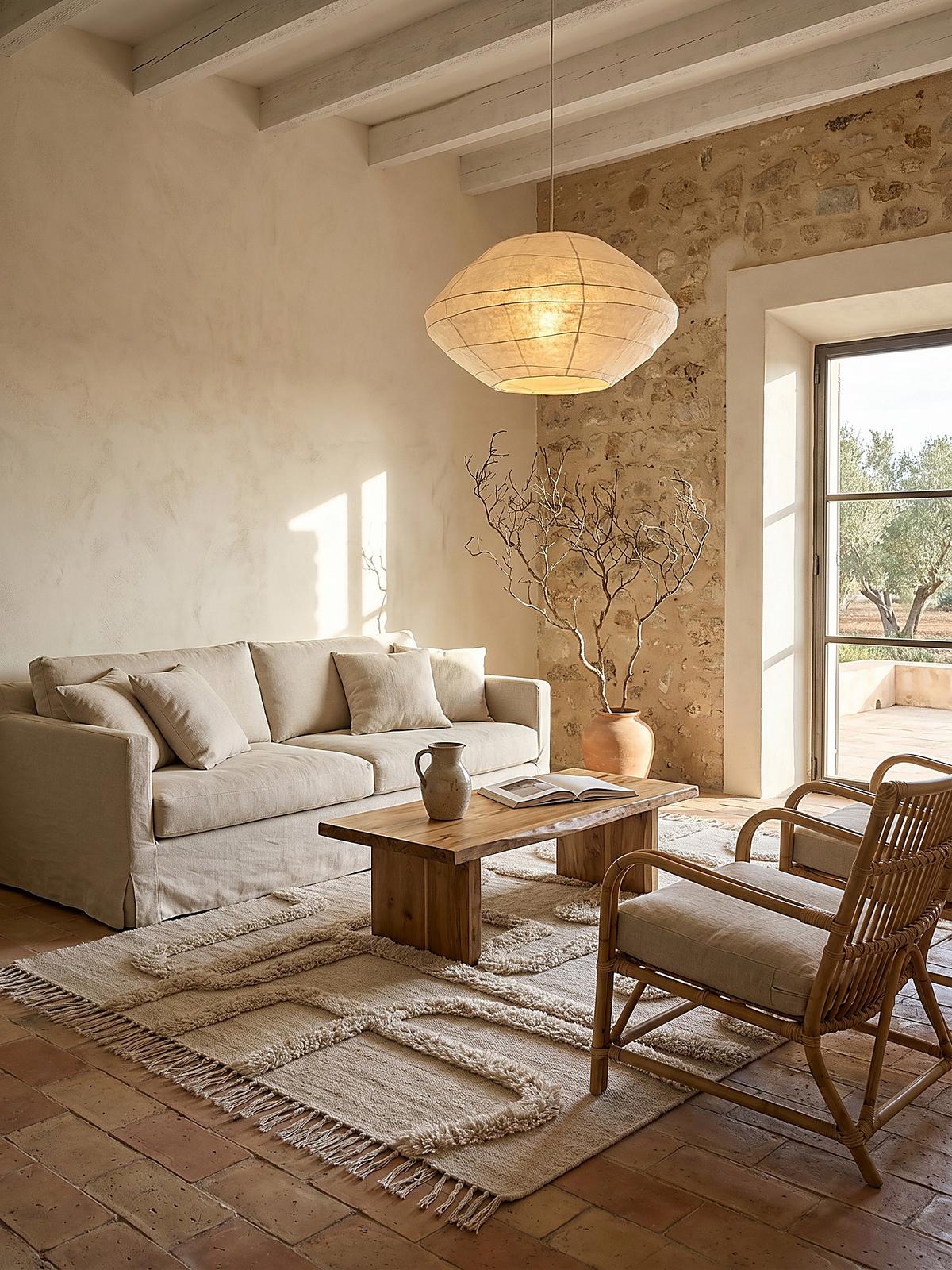 WOLLTEPPICH FOWEY, abstrakt, Natur-Beige, 120 x 170 cm - Beige, Textil (120/170cm) - KADIMA DESIGN