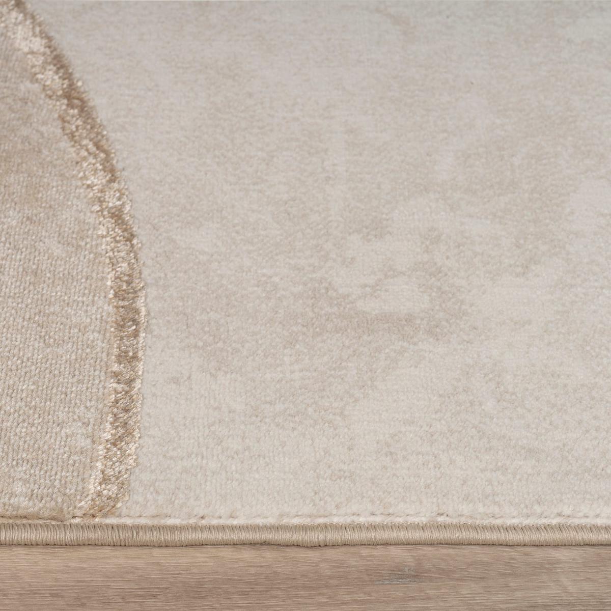 KURZFLORTEPPICH, abstrakt, aus Polypropylen, Florhöhe 11 mm, Beige, 120 x 160 cm - Beige, Textil (120/160cm) - KADIMA DESIGN