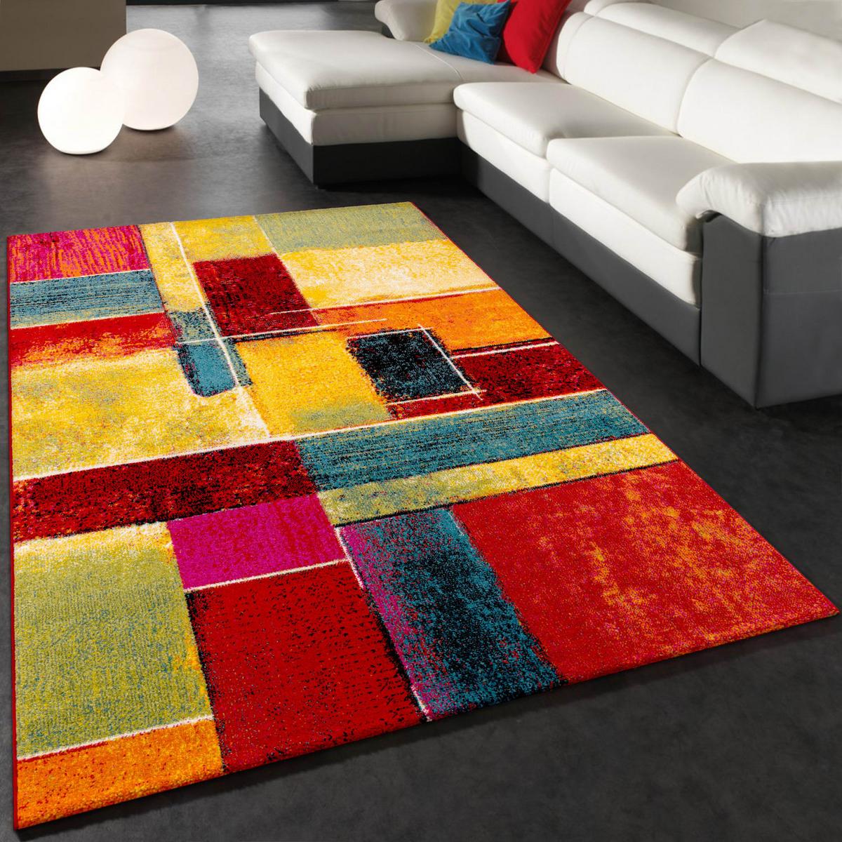 KURZFLORTEPPICH, abstrakt, aus Polypropylen, Florhöhe 12 mm, Mehrfarbig, 200 x 290 cm - Multicolor, Textil (290/200cm) - KADIMA DESIGN