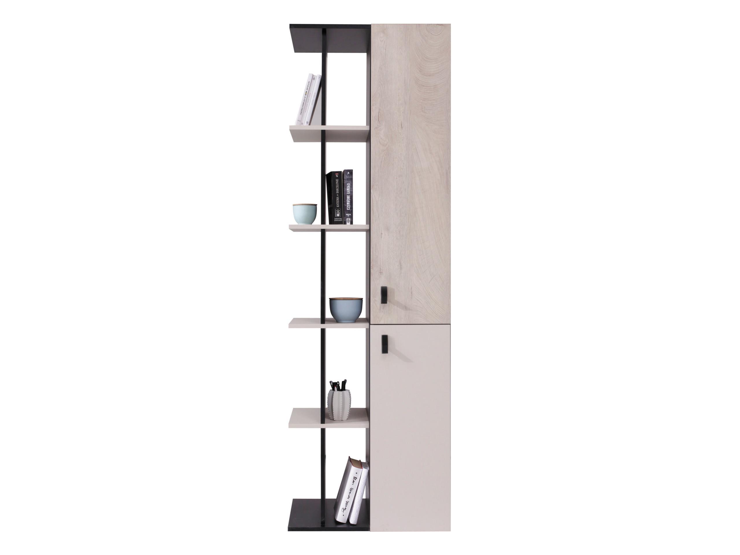 REGAL Planet 05 - Eichefarben/Schwarz, Holzwerkstoff (60/190/40cm) - MIRJAN24