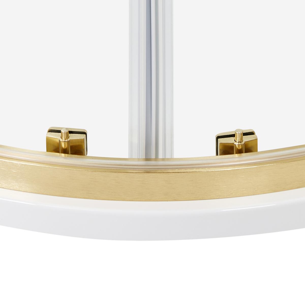 DUSCHKABINE 90/90/185 cm Gold Jukatan - Transparent/Goldfarben, Glas (90/90/185cm) - Beliani