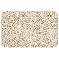 BADEMATTE Leopard - Klassisch - Beige Badvorleger 80x50 cm - Hellbraun, Textil (80/50cm) - OnlyWow