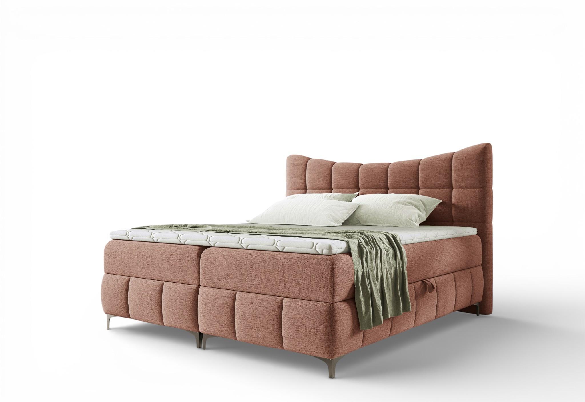 BOXBETT Charles Premi.. In Freya - Rosa, Holzwerkstoff/Textil (160/200cm) - Fun Möbel