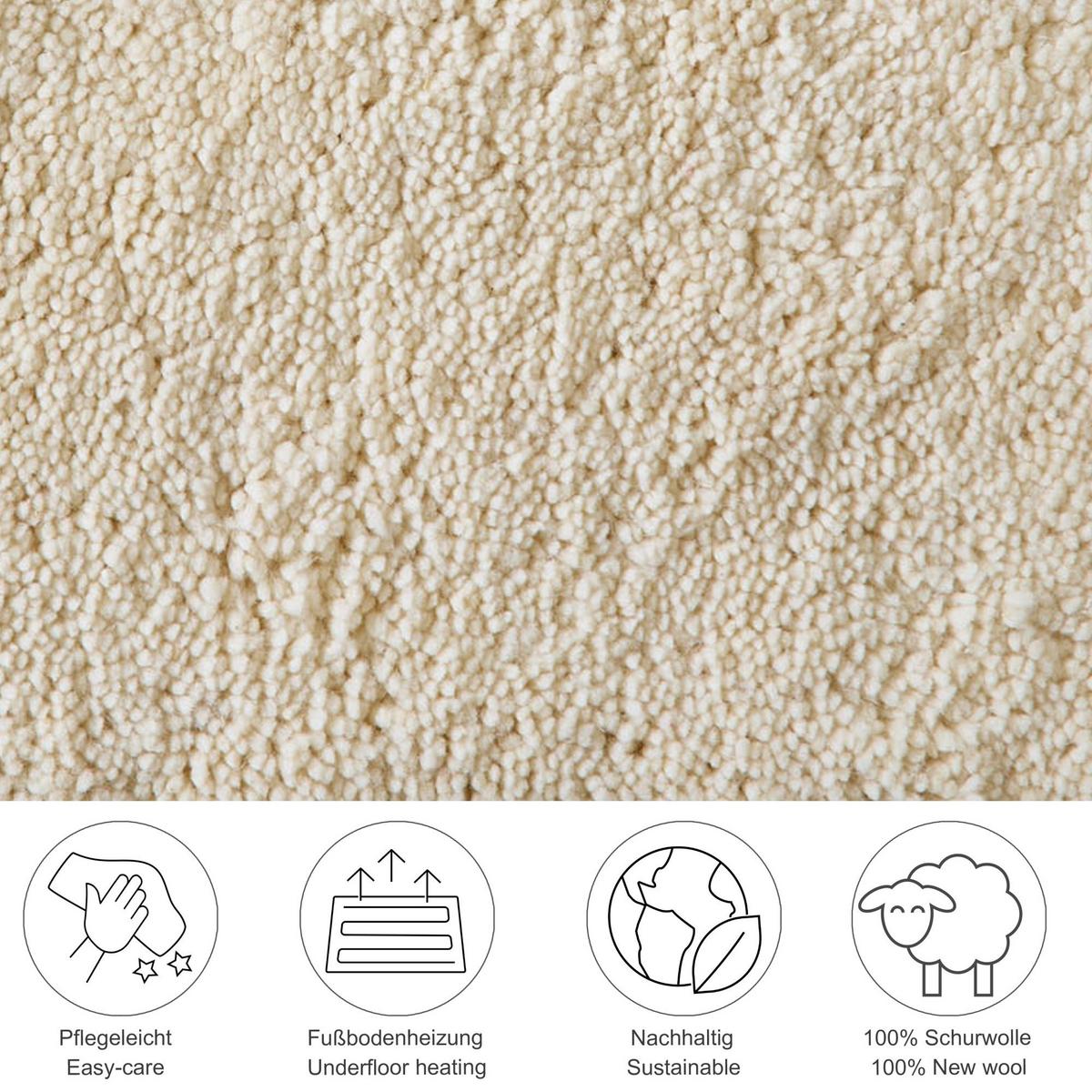 BERBERTEPPICH Maloronga 120x180 cm - Weiß, Textil (120/180cm) - THEKO