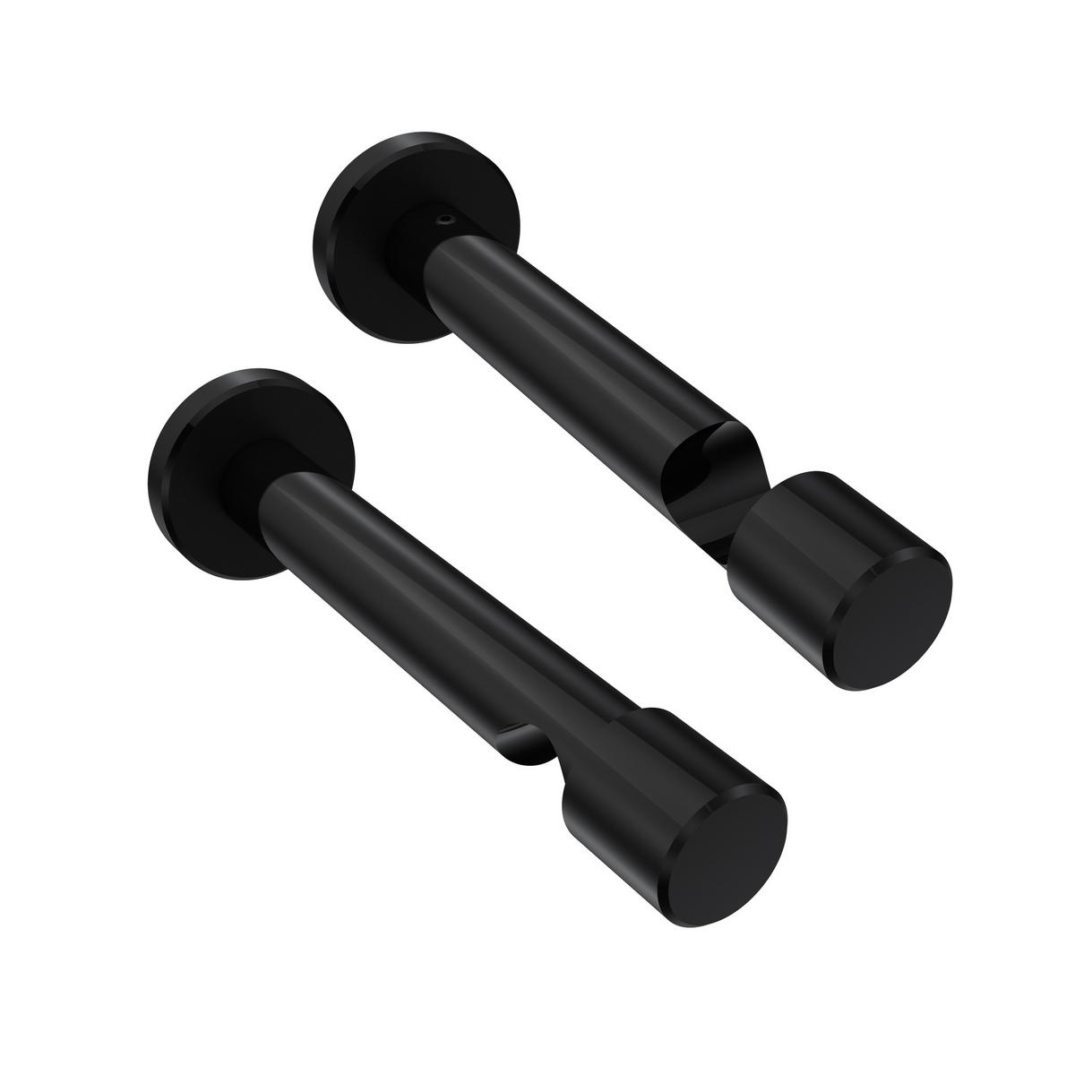 GARDINENSTANGE INNENLAUF Prestige Estana 100 cm, 1-läufig, 20 mm Ø Schwarz - Schwarz, Metall (100cm) - INTERDECO