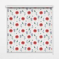 INNENROLLO - Fensterrollo - Rollo - 60x40 cm - Mohnblumen - Rot, Kunststoff (60/140/0.5cm) - TULUP